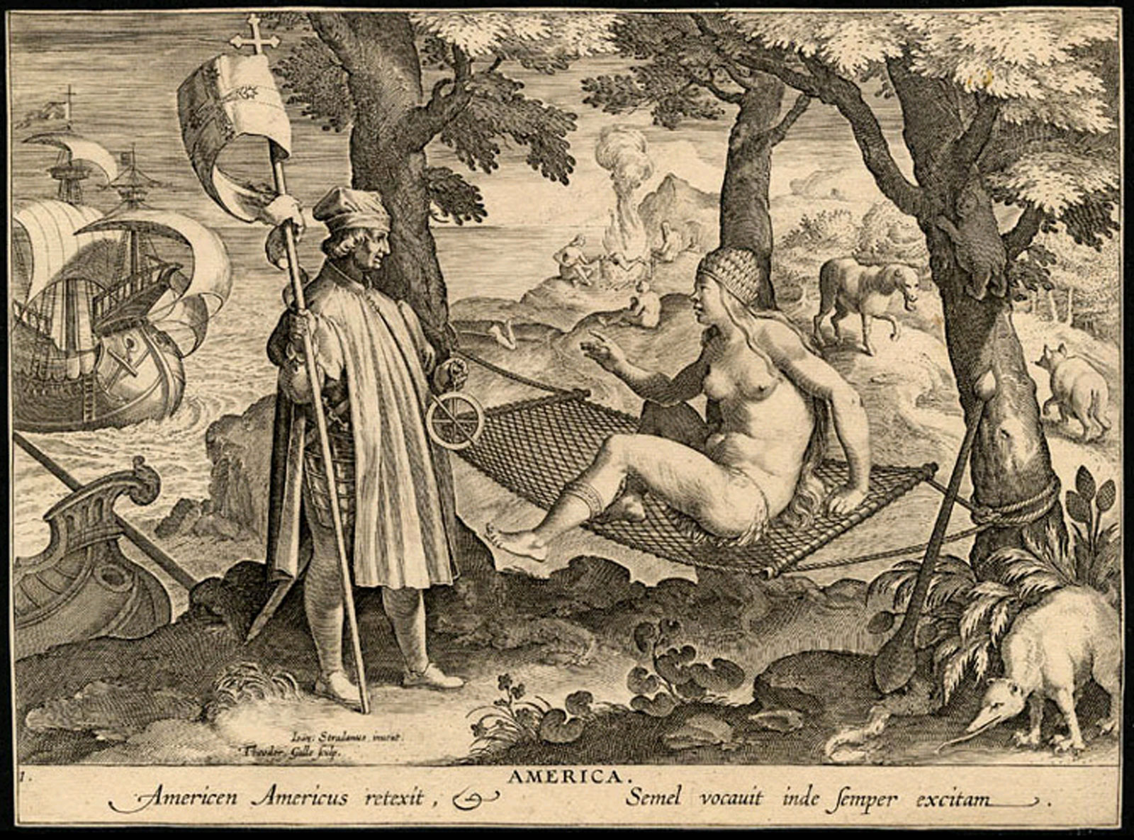 1.-América,-por-Jan-van-der-Straet,-también-conocido-como-Johannes-Stradanus,-Nova-Reperta,-1638